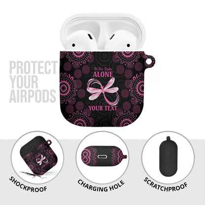 Personalized Pink Dragonfly Aboriginal of Hope AirPods Case Australia’s Breast Cancer Support