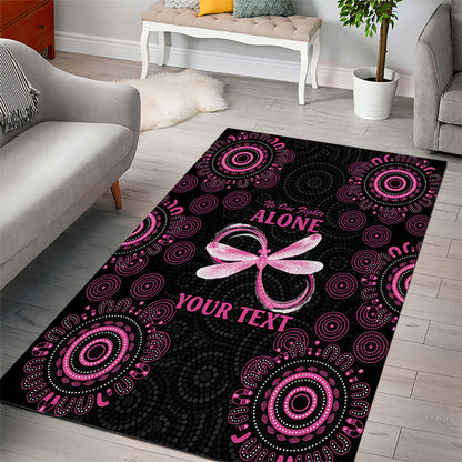 Personalized Pink Dragonfly Aboriginal of Hope Area Rug Australia’s Breast Cancer Support