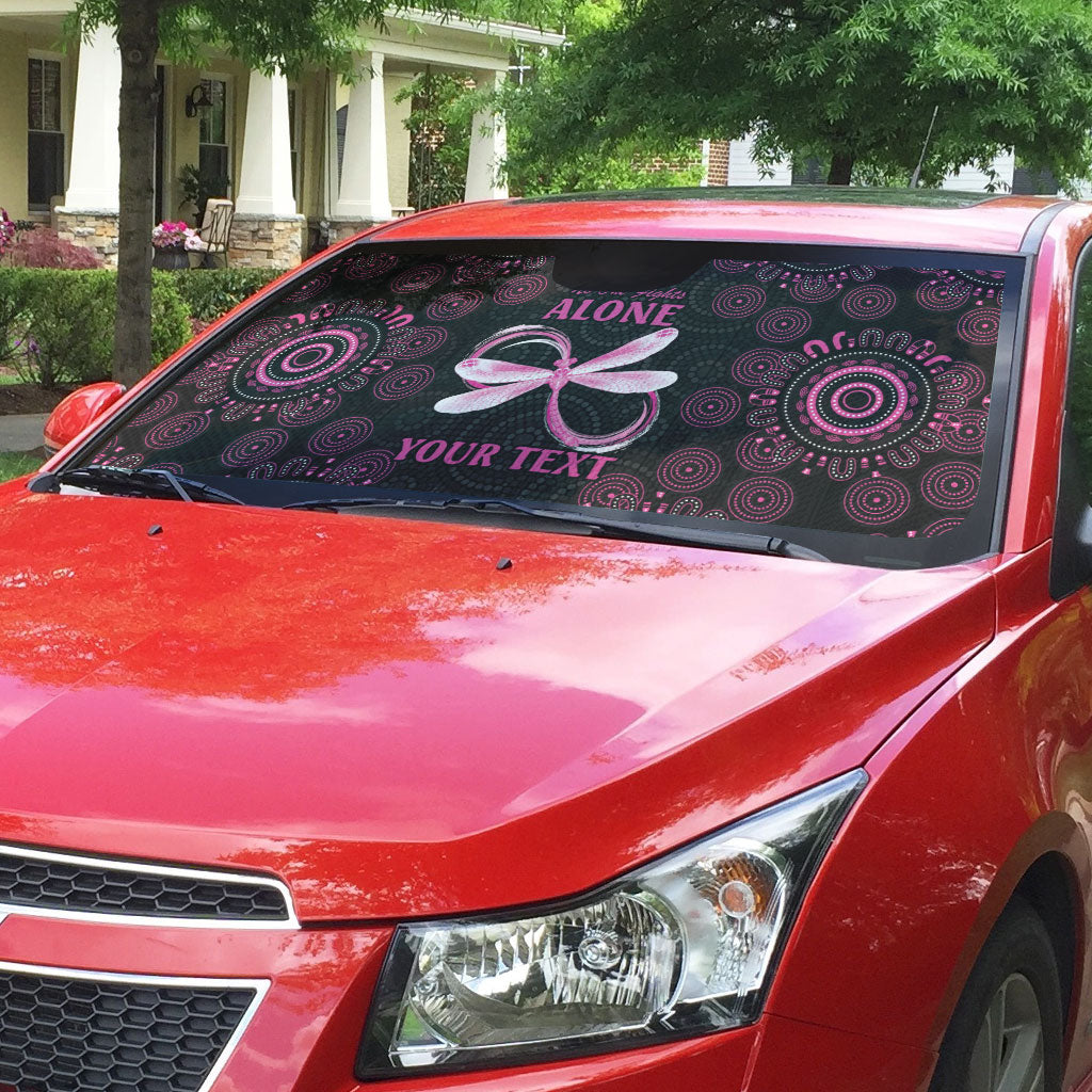 Personalized Pink Dragonfly Aboriginal of Hope Auto Sun Shade Australia’s Breast Cancer Support