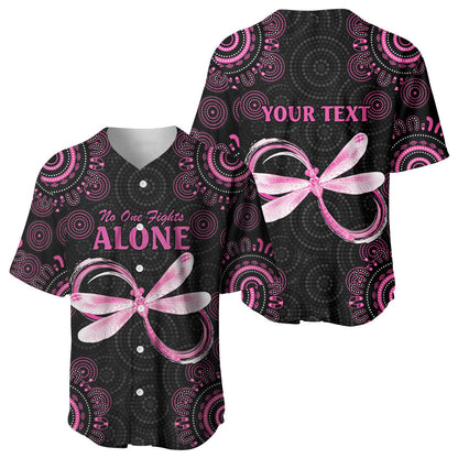Personalized Pink Dragonfly Aboriginal of Hope Baseball Jersey Australia’s Breast Cancer Support
