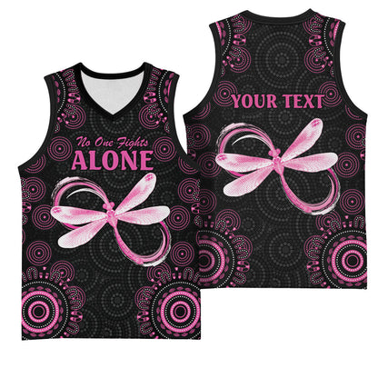 Personalized Pink Dragonfly Aboriginal of Hope Basketball Jersey Australia’s Breast Cancer Support