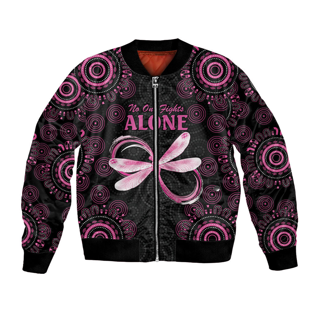 Personalized Pink Dragonfly Aboriginal of Hope Bomber Jacket Australia’s Breast Cancer Support