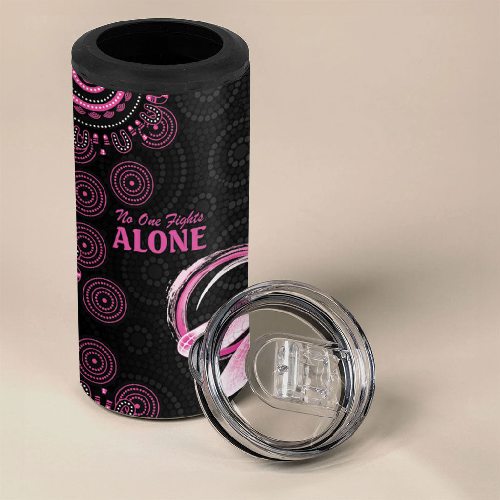 Personalized Pink Dragonfly Aboriginal of Hope 4 in 1 Can Cooler Tumbler Australia’s Breast Cancer Support