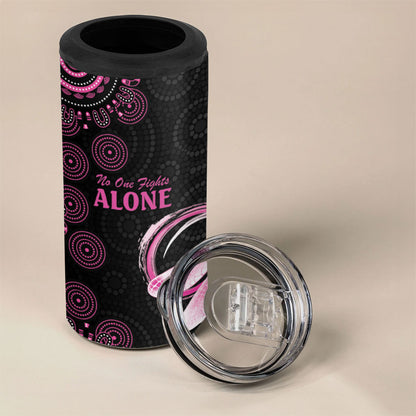 Personalized Pink Dragonfly Aboriginal of Hope 4 in 1 Can Cooler Tumbler Australia’s Breast Cancer Support