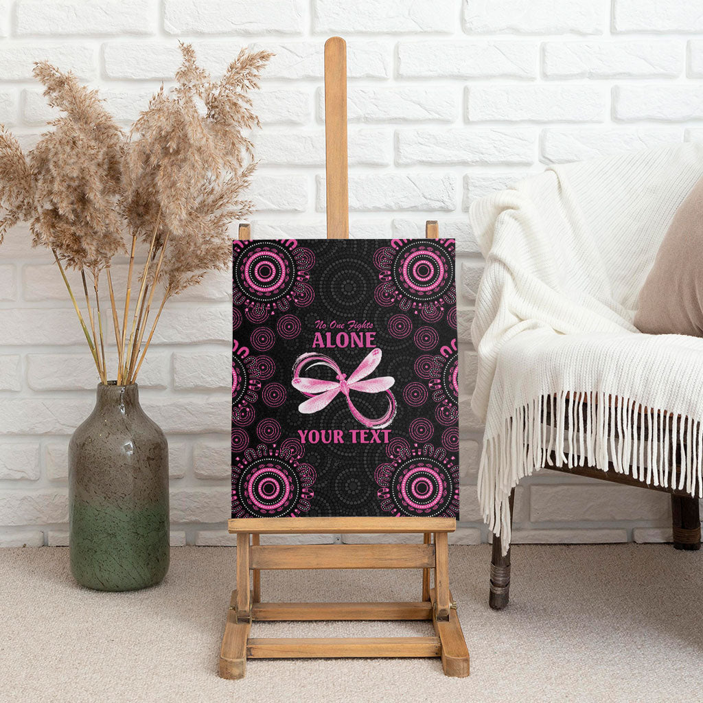 Personalized Pink Dragonfly Aboriginal of Hope Canvas Wall Art Australia’s Breast Cancer Support