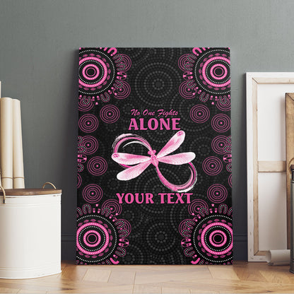 Personalized Pink Dragonfly Aboriginal of Hope Canvas Wall Art Australia’s Breast Cancer Support