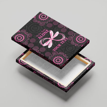 Personalized Pink Dragonfly Aboriginal of Hope Canvas Wall Art Australia’s Breast Cancer Support