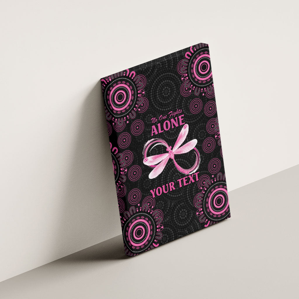 Personalized Pink Dragonfly Aboriginal of Hope Canvas Wall Art Australia’s Breast Cancer Support