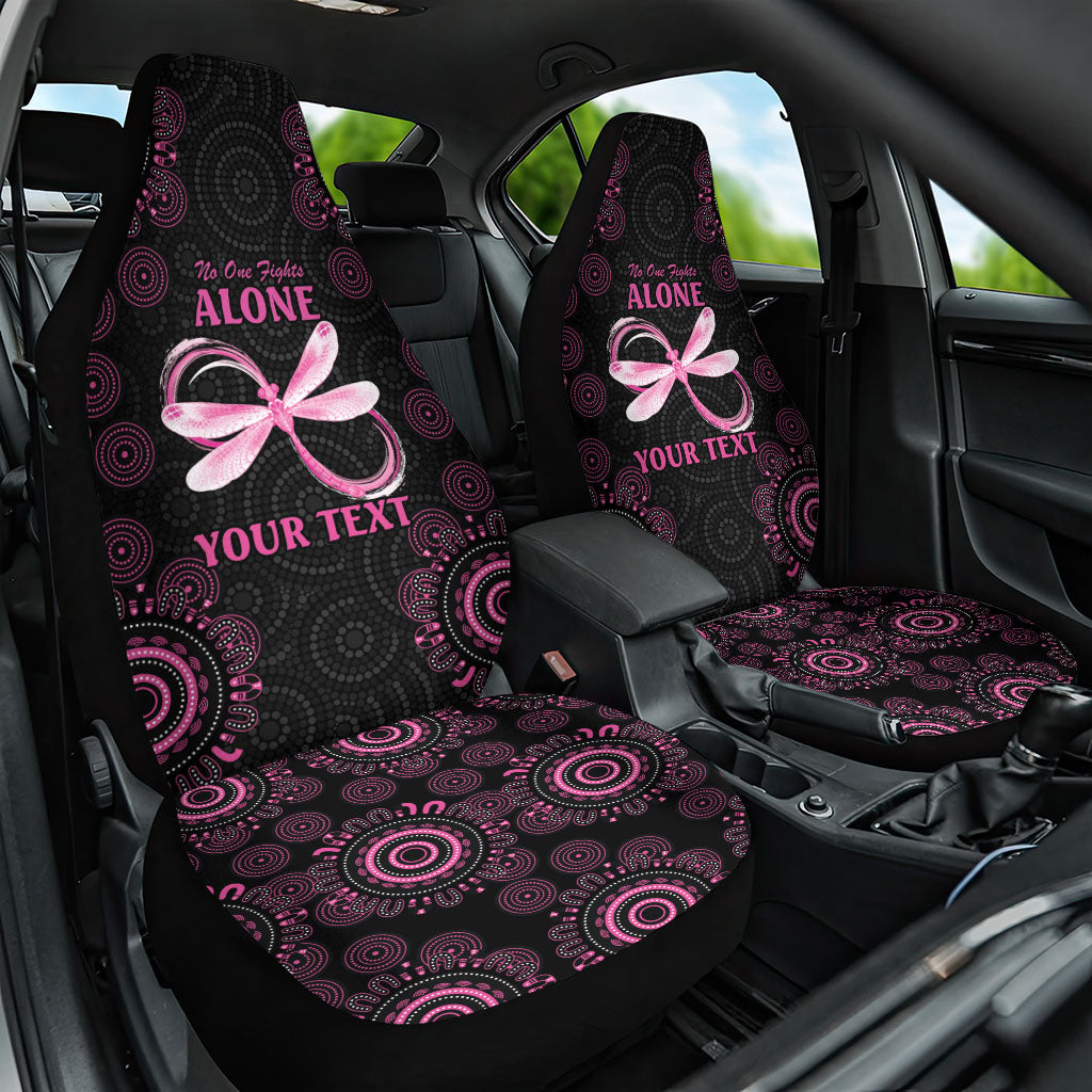 Personalized Pink Dragonfly Aboriginal of Hope Car Seat Cover Australia’s Breast Cancer Support