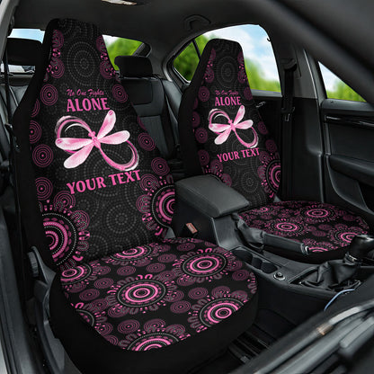 Personalized Pink Dragonfly Aboriginal of Hope Car Seat Cover Australia’s Breast Cancer Support