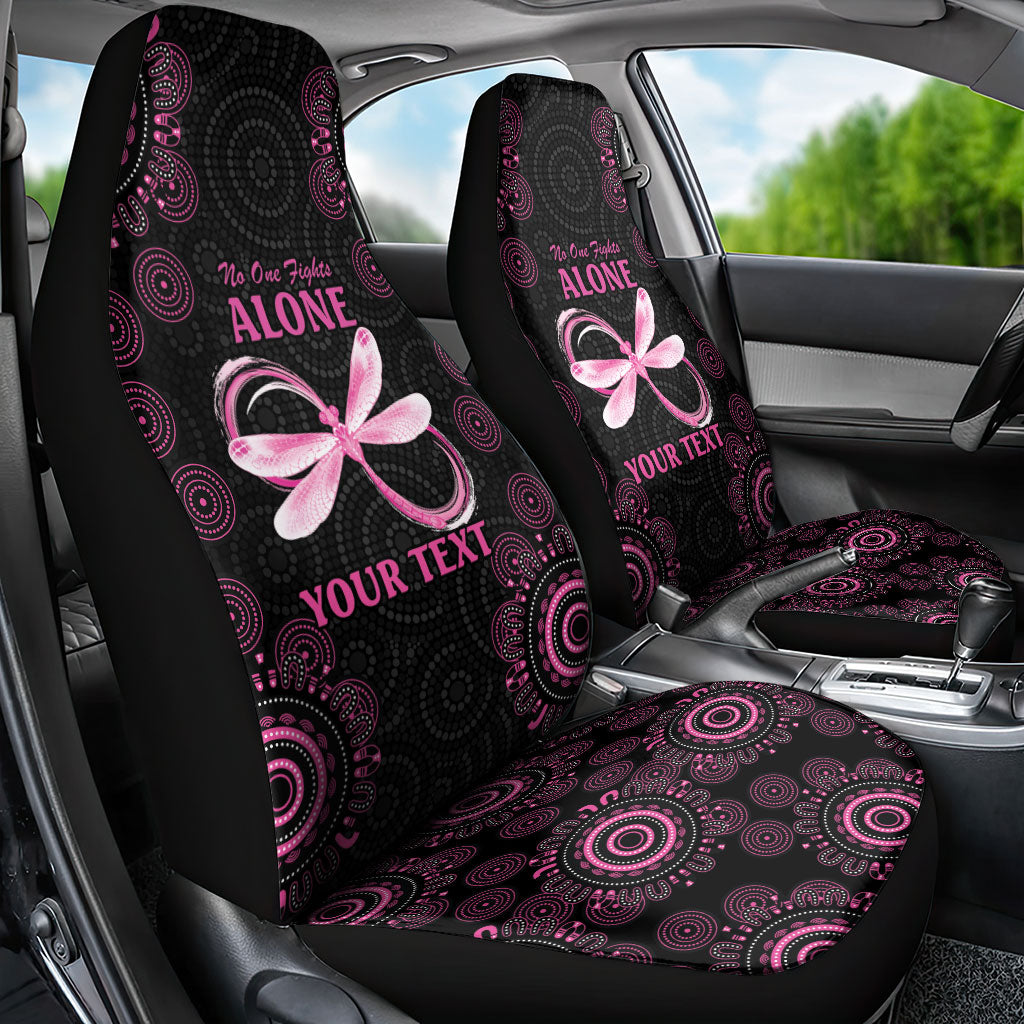 Personalized Pink Dragonfly Aboriginal of Hope Car Seat Cover Australia’s Breast Cancer Support