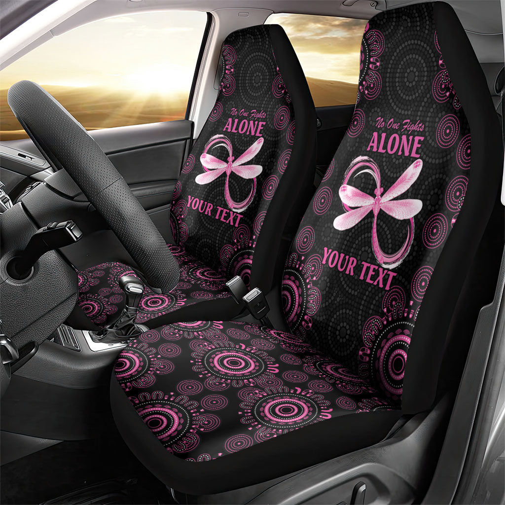 Personalized Pink Dragonfly Aboriginal of Hope Car Seat Cover Australia’s Breast Cancer Support