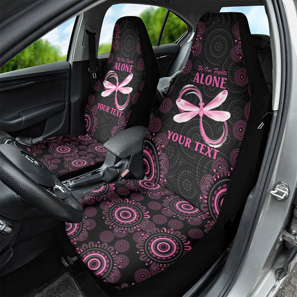 Personalized Pink Dragonfly Aboriginal of Hope Car Seat Cover Australia’s Breast Cancer Support