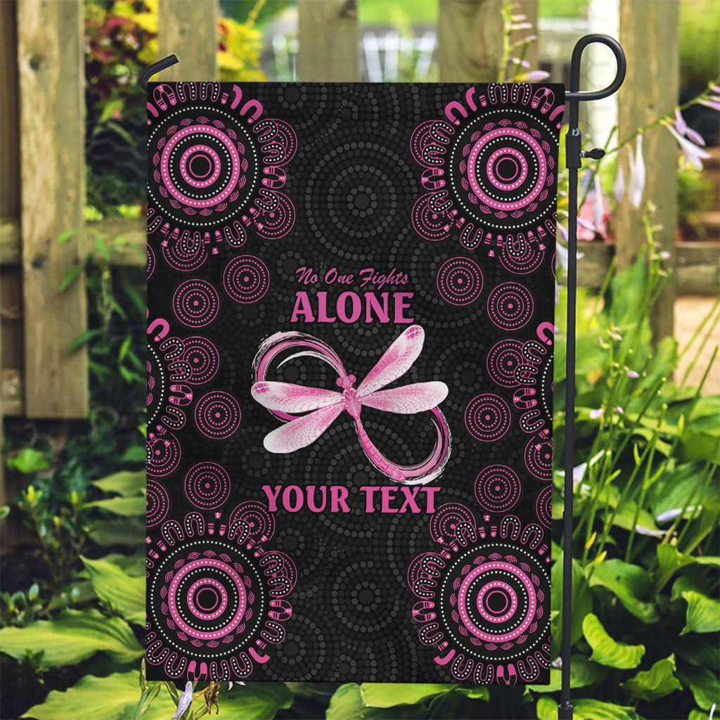 Personalized Pink Dragonfly Aboriginal of Hope Garden Flag Australia’s Breast Cancer Support