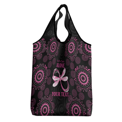 Personalized Pink Dragonfly Aboriginal of Hope Grocery Bag Australia’s Breast Cancer Support