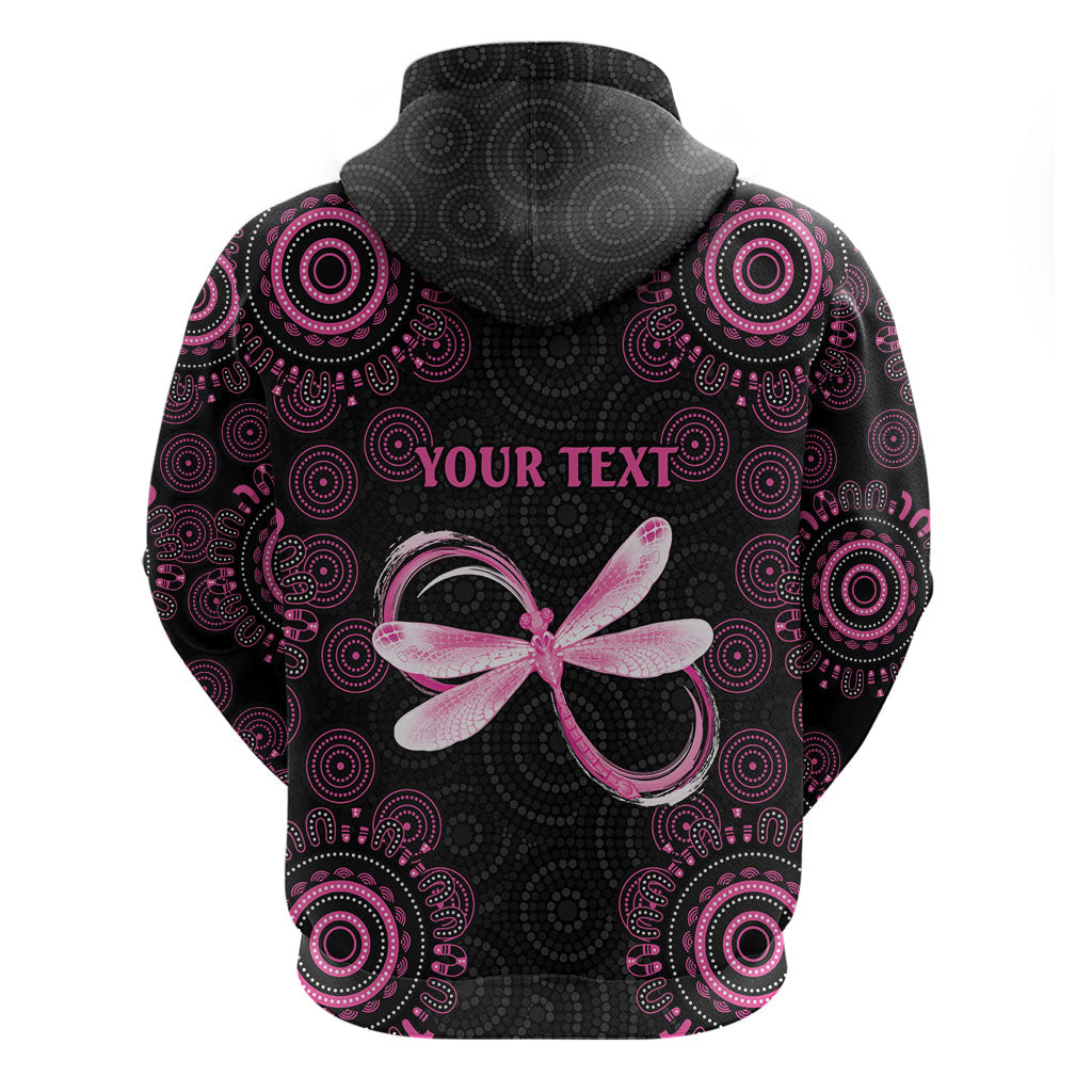 Personalized Pink Dragonfly Aboriginal of Hope Hoodie Australia’s Breast Cancer Support