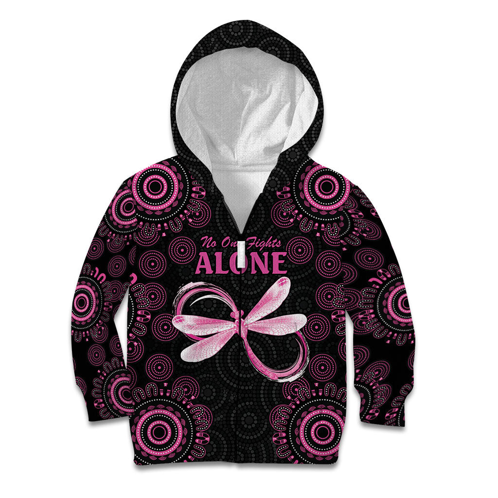 Personalized Pink Dragonfly Aboriginal of Hope Kid Hoodie Australia’s Breast Cancer Support