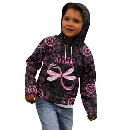 Personalized Pink Dragonfly Aboriginal of Hope Kid Hoodie Australia’s Breast Cancer Support