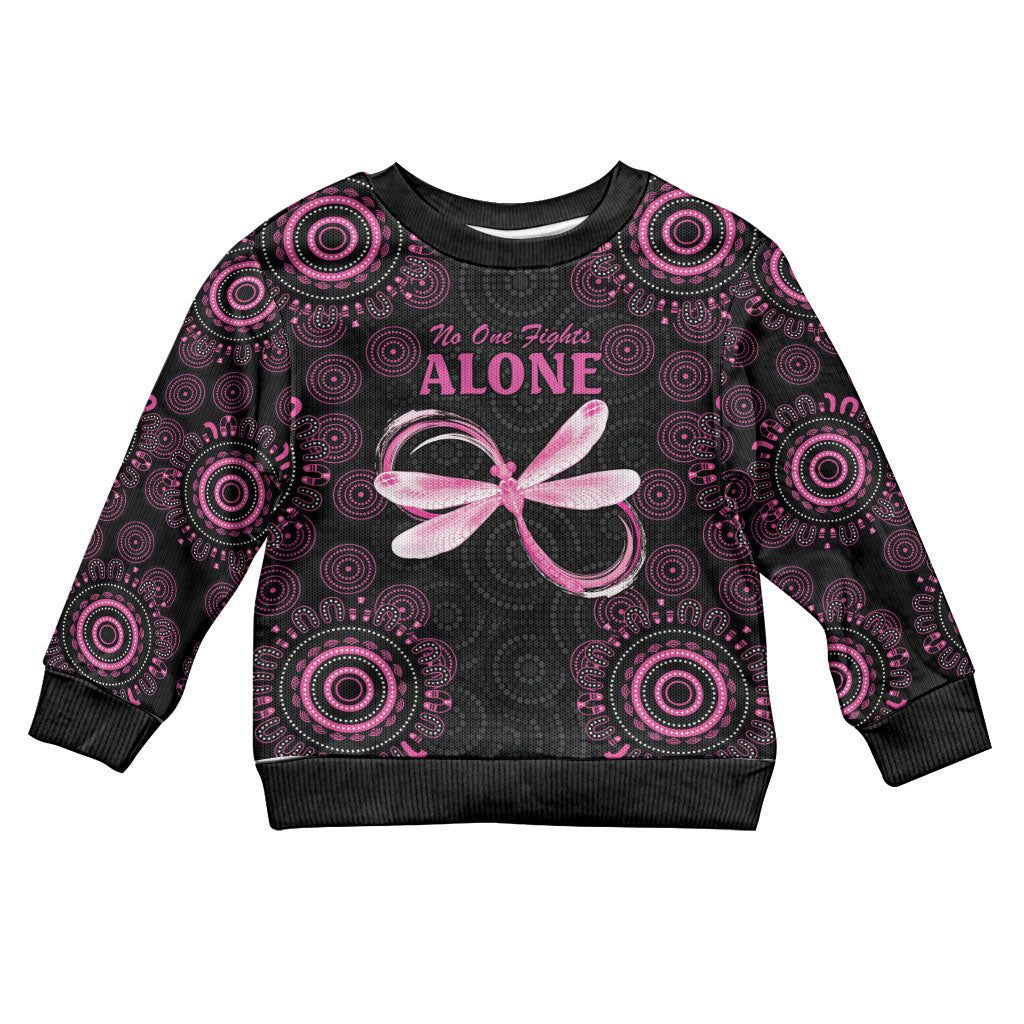 Personalized Pink Dragonfly Aboriginal of Hope Kid Ugly Christmas Sweater Australia’s Breast Cancer Support