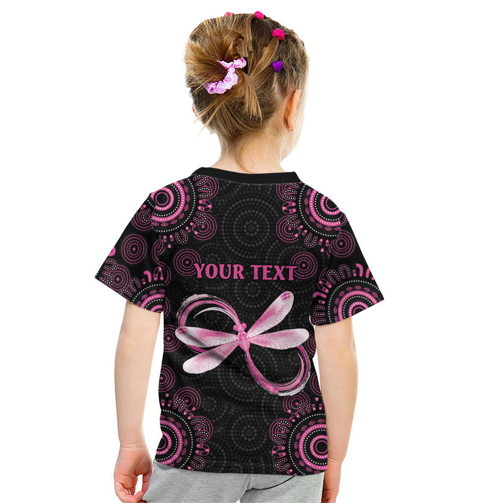 Personalized Pink Dragonfly Aboriginal of Hope Kid T Shirt Australia’s Breast Cancer Support