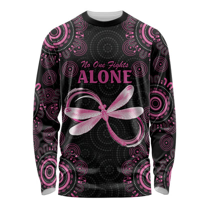 Personalized Pink Dragonfly Aboriginal of Hope Long Sleeve Shirt Australia’s Breast Cancer Support