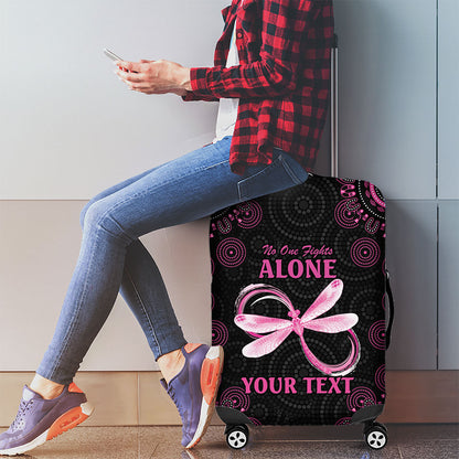 Personalized Pink Dragonfly Aboriginal of Hope Luggage Cover Australia’s Breast Cancer Support