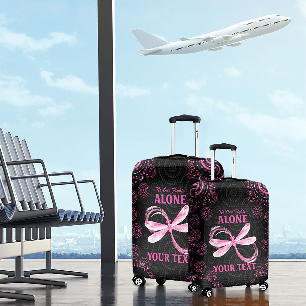 Personalized Pink Dragonfly Aboriginal of Hope Luggage Cover Australia’s Breast Cancer Support