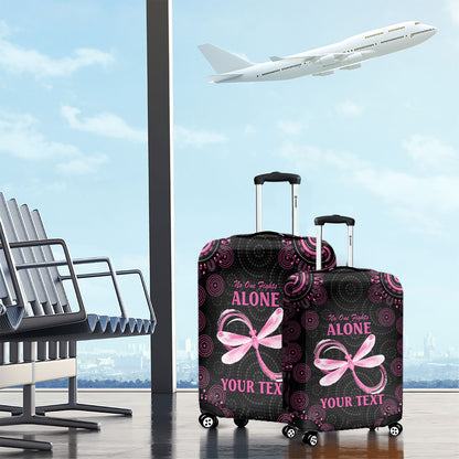 Personalized Pink Dragonfly Aboriginal of Hope Luggage Cover Australia’s Breast Cancer Support