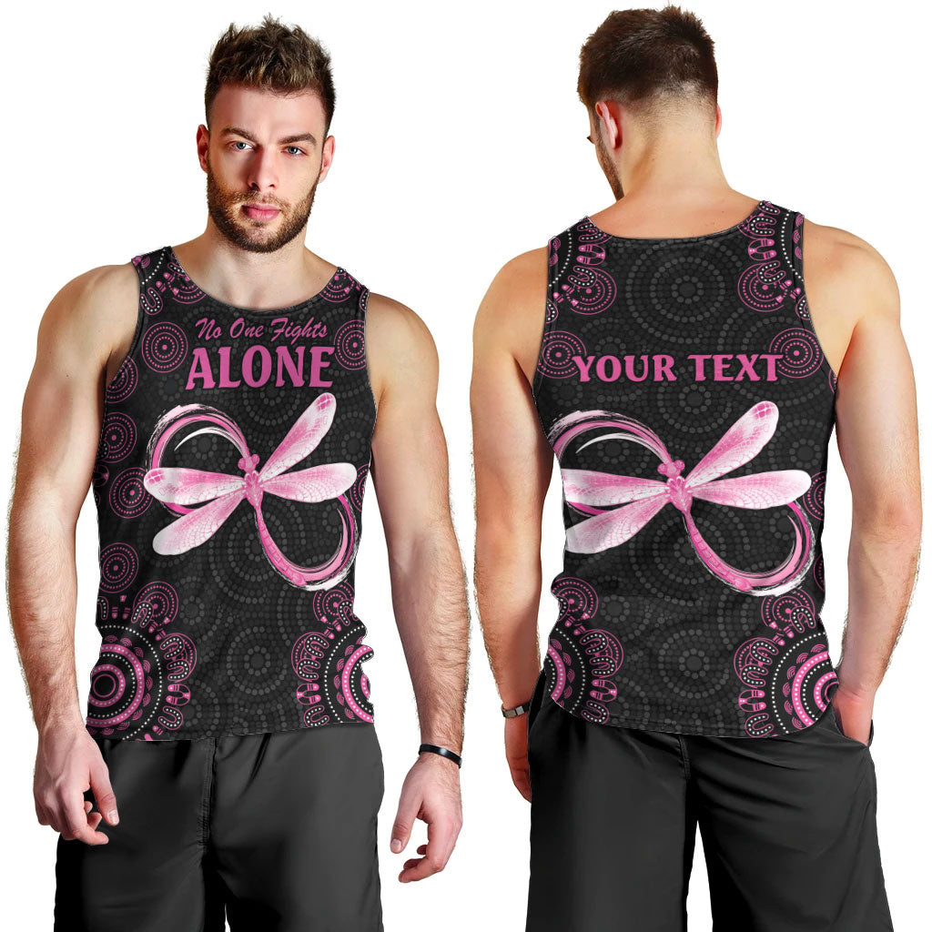 Personalized Pink Dragonfly Aboriginal of Hope Men Tank Top Australia’s Breast Cancer Support