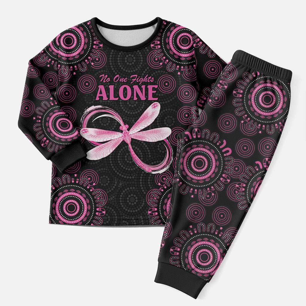 Personalized Pink Dragonfly Aboriginal of Hope Christmas Pajama Set Australia’s Breast Cancer Support