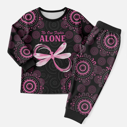 Personalized Pink Dragonfly Aboriginal of Hope Christmas Pajama Set Australia’s Breast Cancer Support