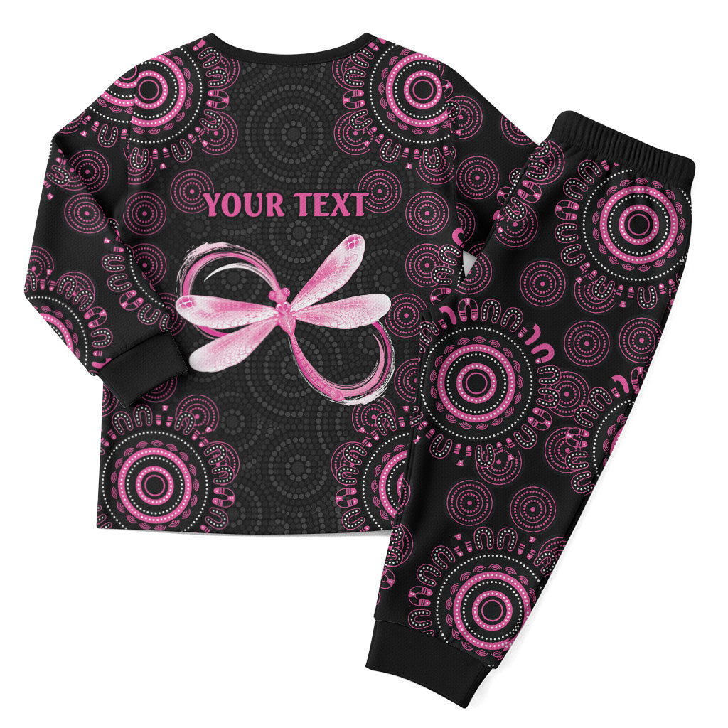 Personalized Pink Dragonfly Aboriginal of Hope Christmas Pajama Set Australia’s Breast Cancer Support