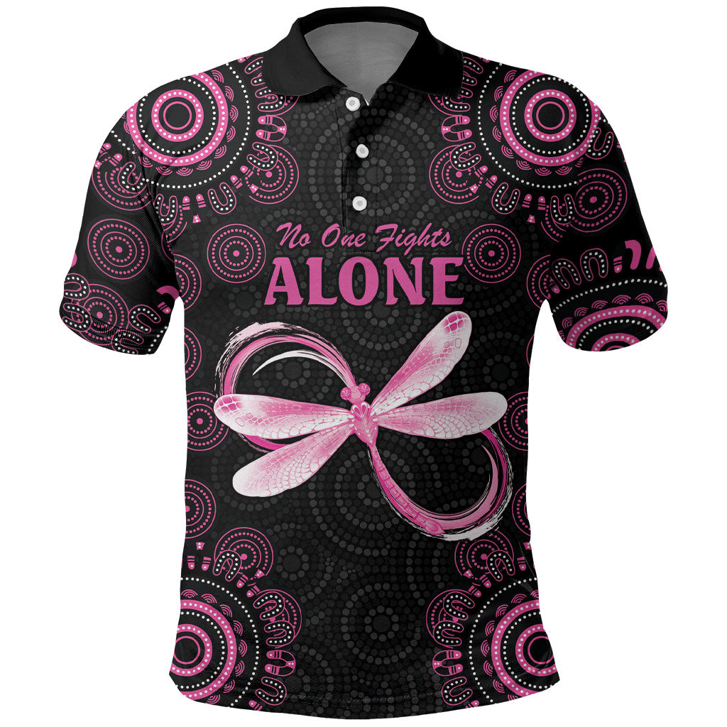Personalized Pink Dragonfly Aboriginal of Hope Polo Shirt Australia’s Breast Cancer Support
