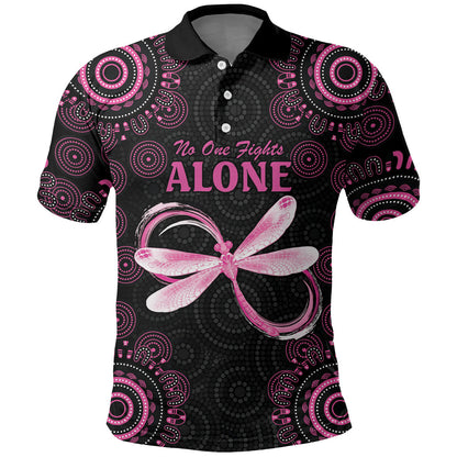 Personalized Pink Dragonfly Aboriginal of Hope Polo Shirt Australia’s Breast Cancer Support