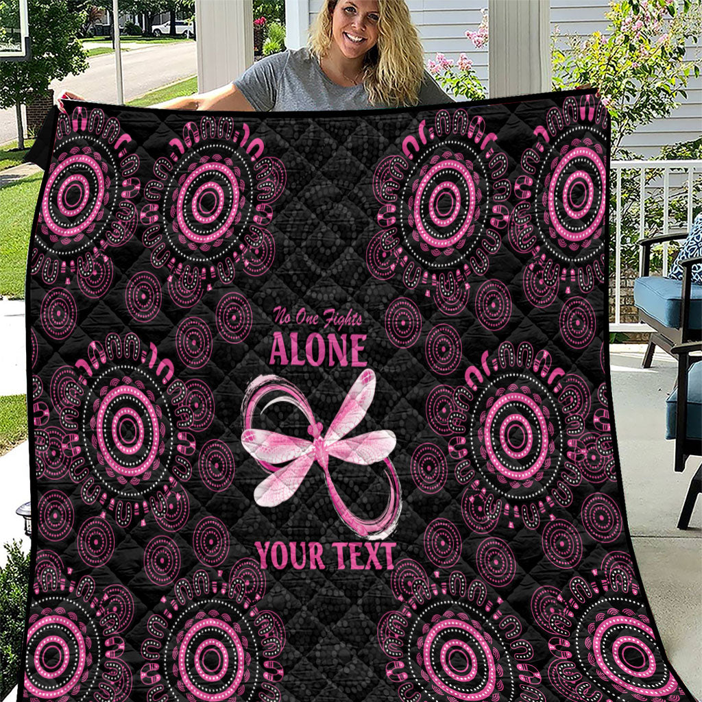 Personalized Pink Dragonfly Aboriginal of Hope Quilt Australia’s Breast Cancer Support