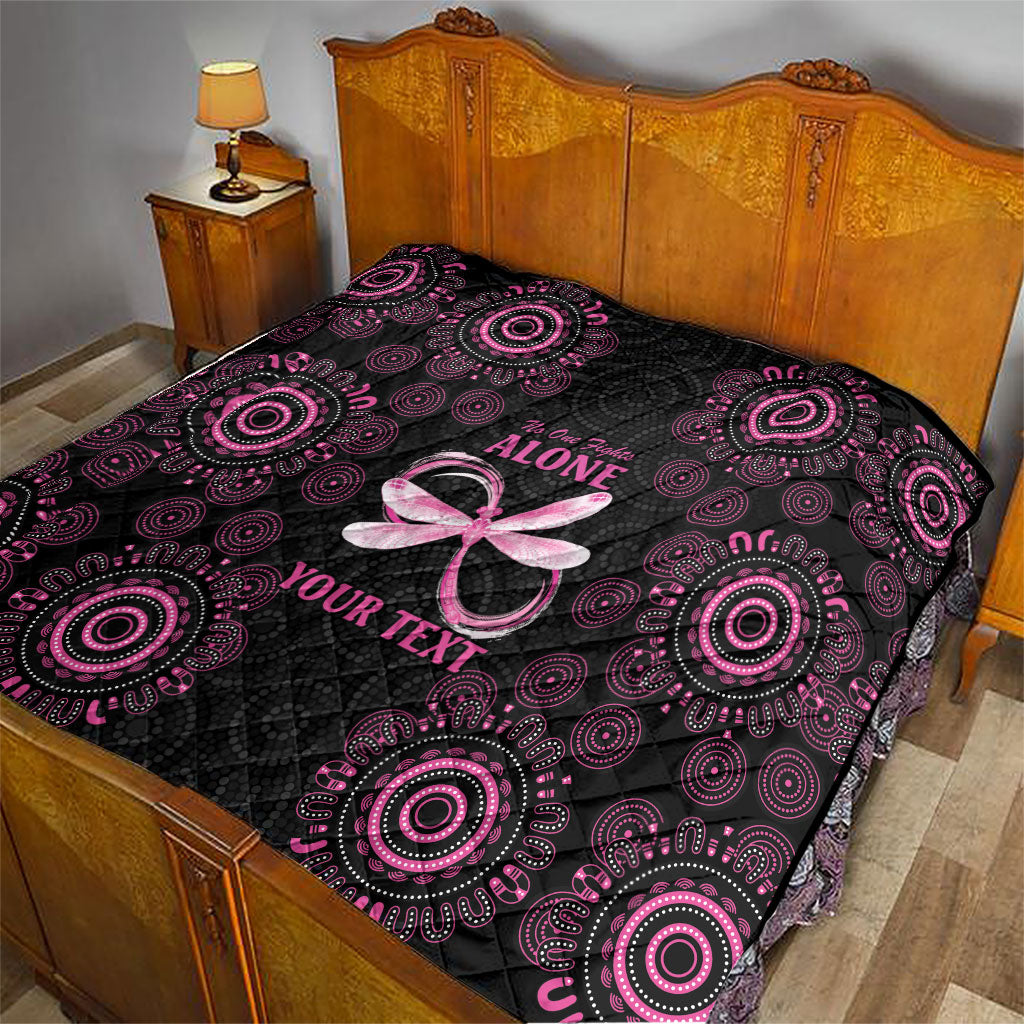 Personalized Pink Dragonfly Aboriginal of Hope Quilt Australia’s Breast Cancer Support