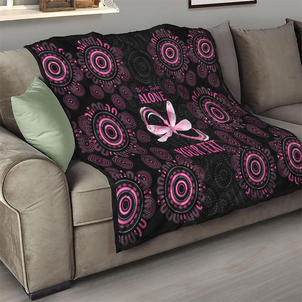 Personalized Pink Dragonfly Aboriginal of Hope Quilt Australia’s Breast Cancer Support