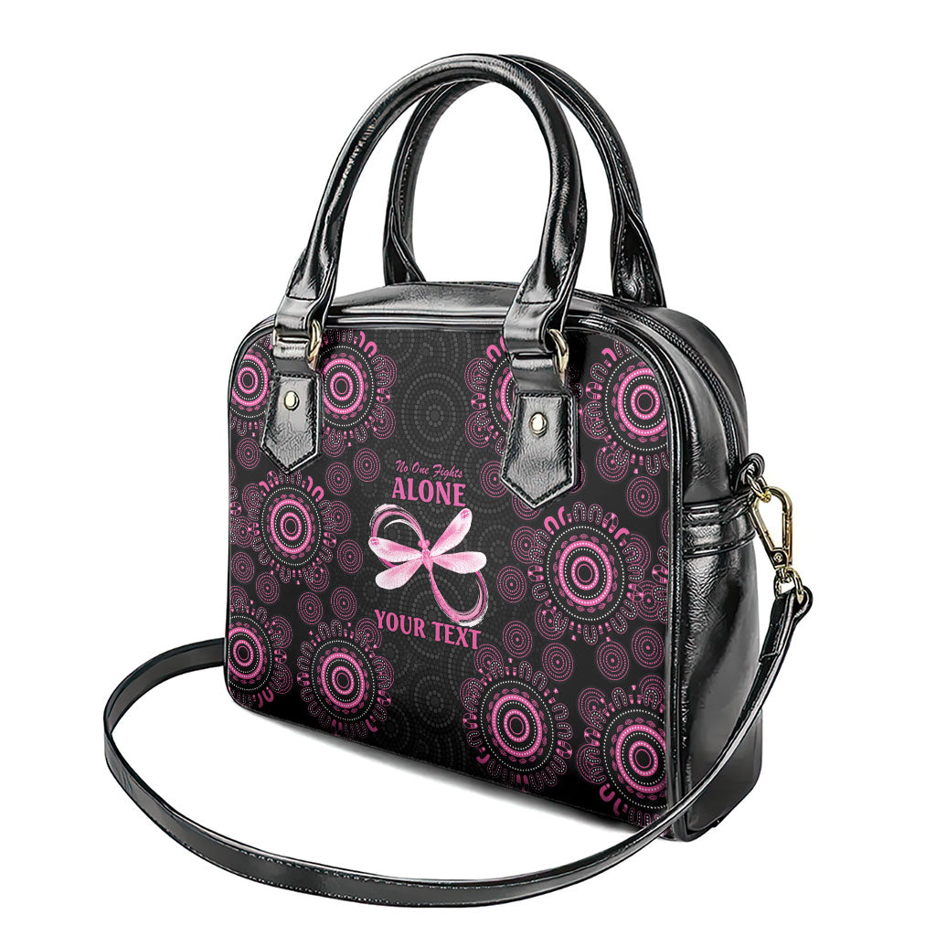 Personalized Pink Dragonfly Aboriginal of Hope Shoulder Handbag Australia’s Breast Cancer Support