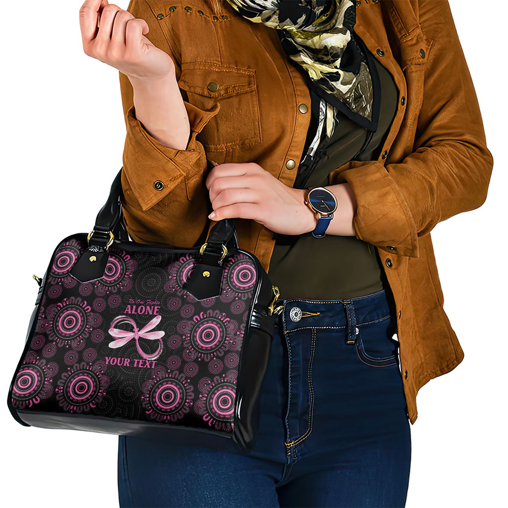 Personalized Pink Dragonfly Aboriginal of Hope Shoulder Handbag Australia’s Breast Cancer Support