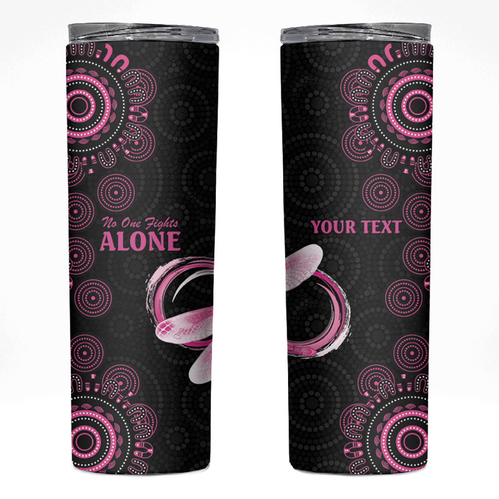 Personalized Pink Dragonfly Aboriginal of Hope Skinny Tumbler Australia’s Breast Cancer Support