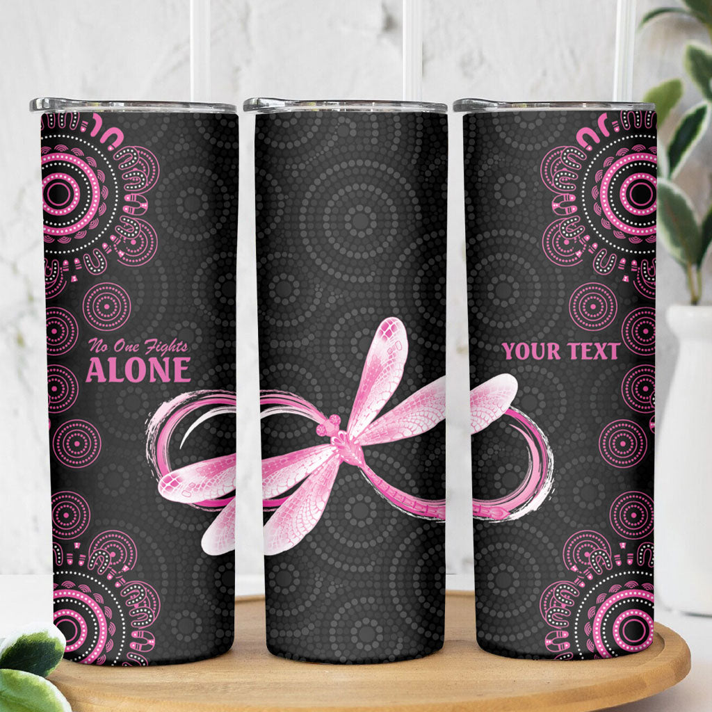 Personalized Pink Dragonfly Aboriginal of Hope Skinny Tumbler Australia’s Breast Cancer Support