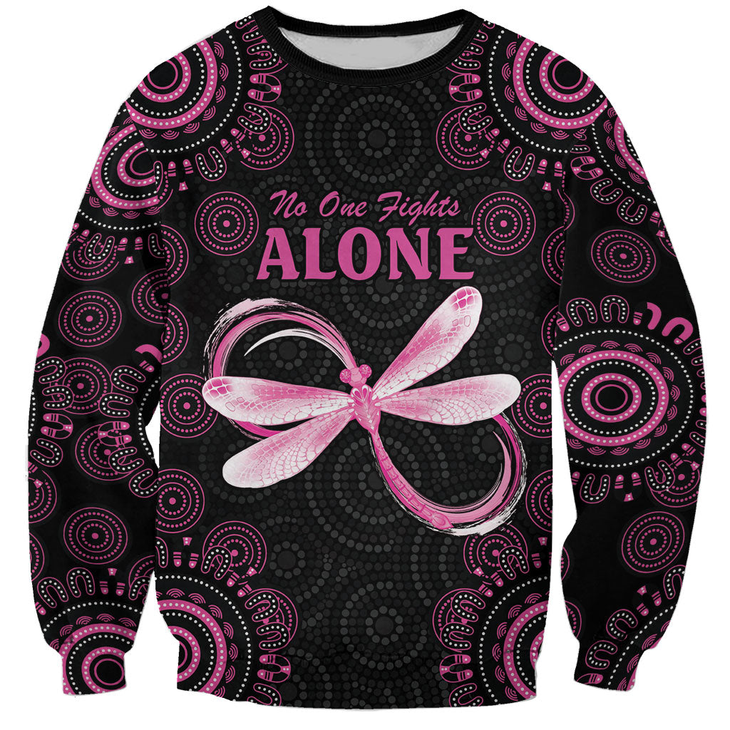 Personalized Pink Dragonfly Aboriginal of Hope Sweatshirt Australia’s Breast Cancer Support
