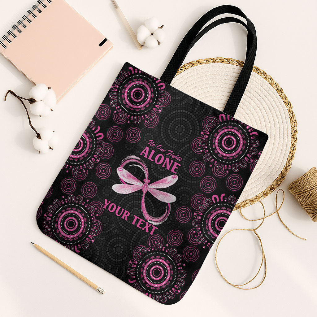 Personalized Pink Dragonfly Aboriginal of Hope Tote Bag Australia’s Breast Cancer Support