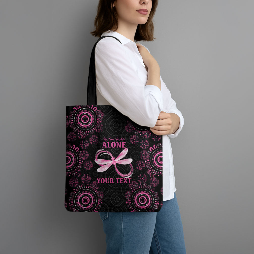 Personalized Pink Dragonfly Aboriginal of Hope Tote Bag Australia’s Breast Cancer Support