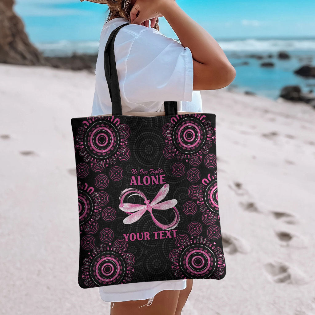 Personalized Pink Dragonfly Aboriginal of Hope Tote Bag Australia’s Breast Cancer Support