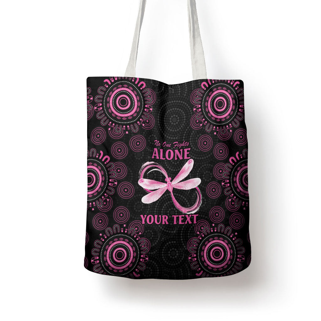 Personalized Pink Dragonfly Aboriginal of Hope Tote Bag Australia’s Breast Cancer Support
