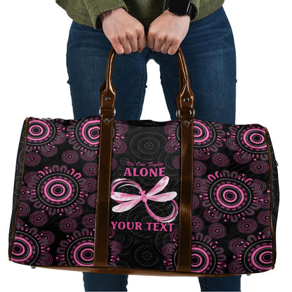 Personalized Pink Dragonfly Aboriginal of Hope Travel Bag Australia’s Breast Cancer Support