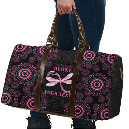 Personalized Pink Dragonfly Aboriginal of Hope Travel Bag Australia’s Breast Cancer Support