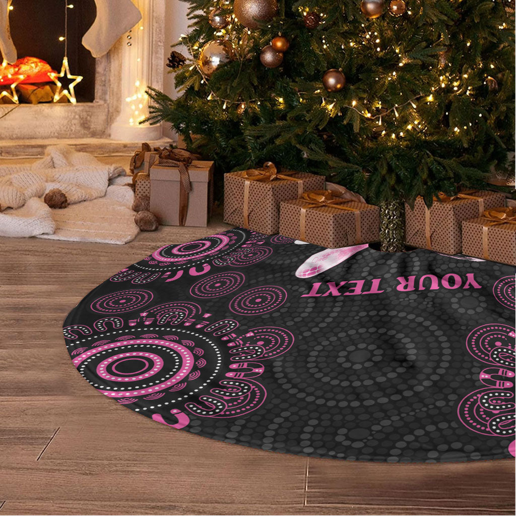Personalized Pink Dragonfly Aboriginal of Hope Tree Skirt Australia’s Breast Cancer Support