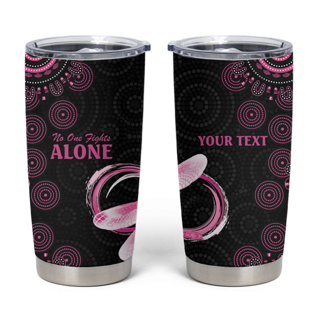 Personalized Pink Dragonfly Aboriginal of Hope Tumbler Cup Australia’s Breast Cancer Support